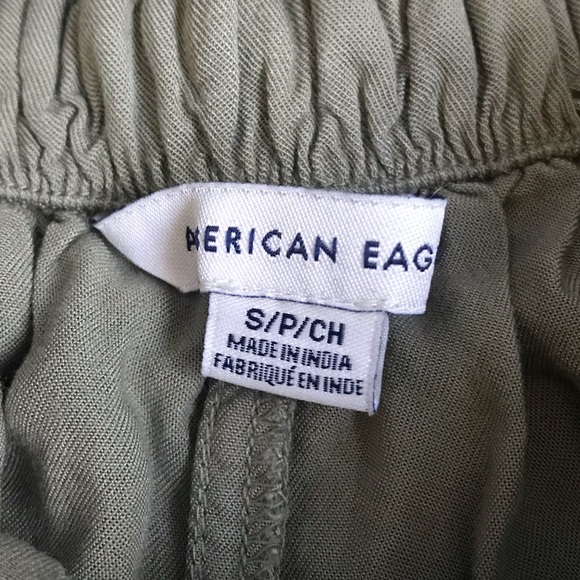 Olive tie shorts - Picture 3 of 3